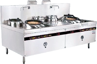 雙溫雙靠雙炒爐